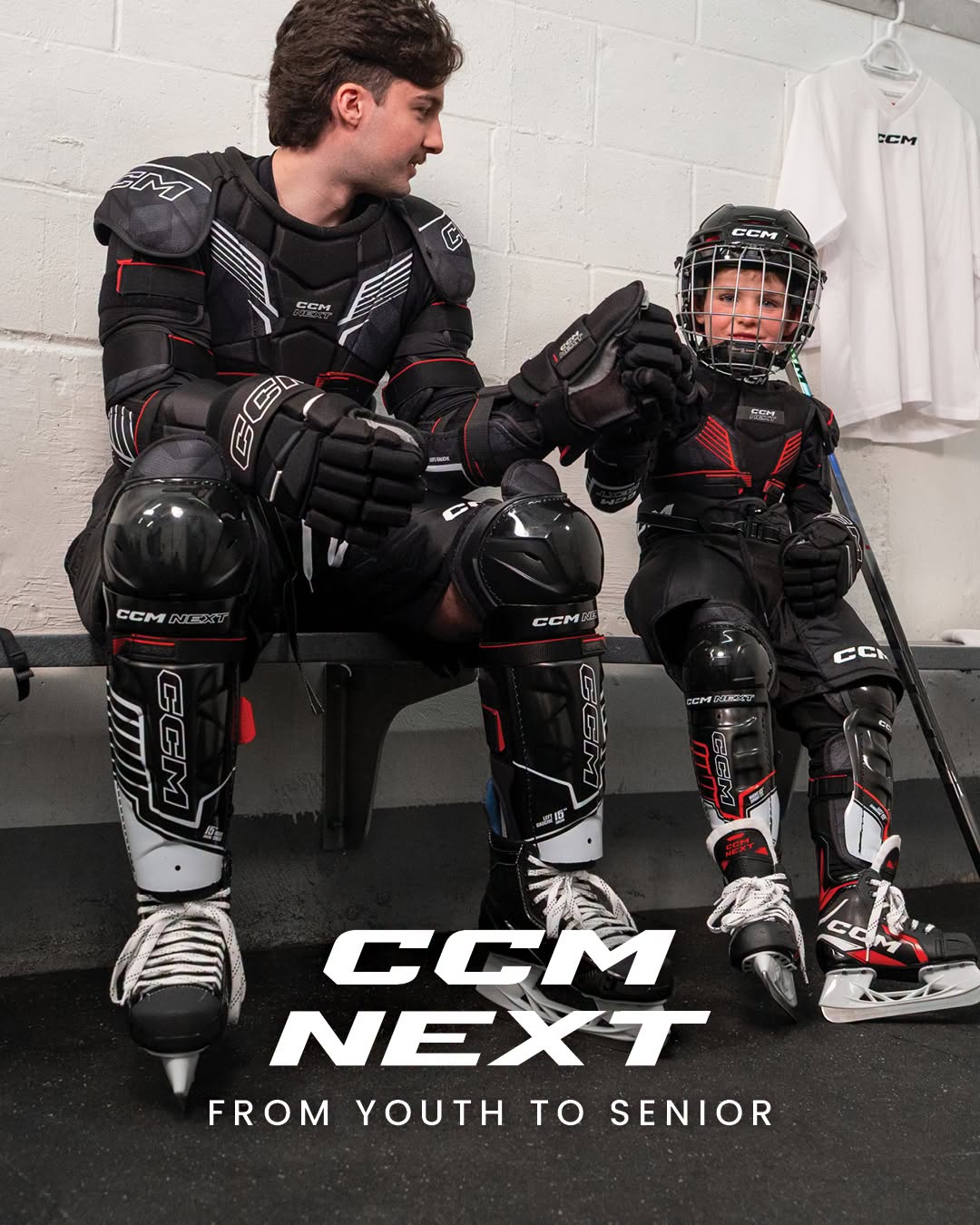Man and kid CCM protective